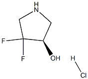 (R)-4,4-difluoropyrrolidin-3-ol hydrochloride Struktur