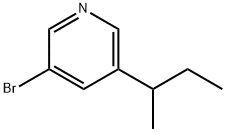 3-Bromo-5-(sec-butyl)pyridine Struktur