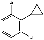 2-(Cyclopropyl)-3-(chloro)bromobenzene Struktur