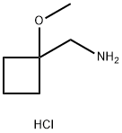 1-(1-methoxycyclobutyl)methanamine hydrochloride Struktur