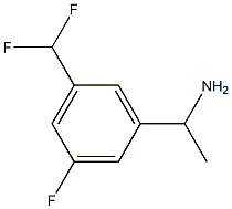 1-[5-(DIFLUOROMETHYL)-3-FLUOROPHENYL]ETHYLAMINE Struktur