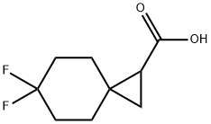 6,6-difluorospiro[2.5]octane-1-carboxylic acid Struktur