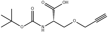 (S)-2-tert-Butoxycarbonylamino-3-prop-2-ynyloxy-propionic acid Struktur