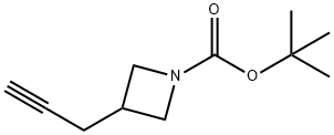 tert-butyl 3-(prop-2-yn-1-yl)azetidine-1-carboxylate Struktur