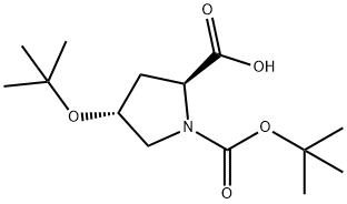 N-Boc-(4R)-4-tert-butoxy-L-proline Struktur