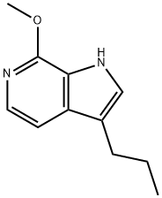 1H-Pyrrolo[2,3-c]pyridine, 7-methoxy-3-propyl- Struktur