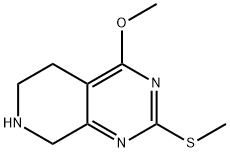 4-methoxy-2-(methylthio)-5,6,7,8-tetrahydropyrido[3,4-d]pyrimidine Struktur