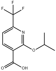 2-(propan-2-yloxy)-6-(trifluoromethyl)pyridine-3-carboxylic acid Struktur