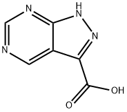 1H-pyrazolo[3,4-d]pyrimidine-3-carboxylic acid Struktur