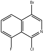 4-bromo-1-chloro-8-fluoroisoquinoline Struktur