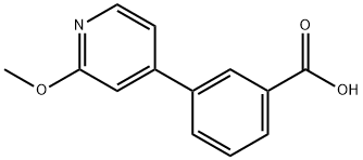 3-(2-Methoxypyridin-4-yl)benzoic acid Struktur