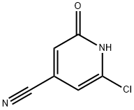 2-chloro-6-hydroxypyridine-4-carbonitrile Struktur