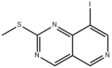 8-iodo-2-methylsulfanyl-pyrido[4,3-d]pyrimidine Struktur