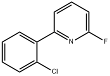 2-Fluoro-6-(2-chlorophenyl)pyridine Struktur