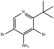 4-Amino-3,5-dibromo-2-(tert-butyl)pyridine Struktur