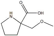 2-(methoxymethyl)pyrrolidine-2-carboxylic acid Struktur