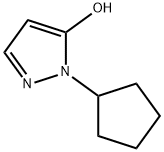 1-CYCLOPENTYL-1H-PYRAZOL-5-OL Struktur