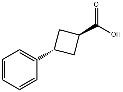 trans-3-Phenylcyclobutanecarboxylic acid Struktur