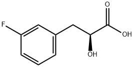 (S)-3-(3-Fluorophenyl)-2-hydroxypropionic Acid Struktur