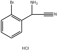 2-amino-2-(2-bromophenyl)acetonitrile hydrochloride Struktur