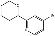 4-bromo-2-(tetrahydro-2H-pyran-2-yl)pyridine Struktur