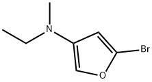 2-Bromo-4-(methylethylamino)furan Struktur