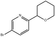 5-bromo-2-(tetrahydro-2H-pyran-2-yl)pyridine Struktur