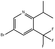 5-bromo-2-(iso-propyl)-3-(trifluoromethyl)pyridine Struktur