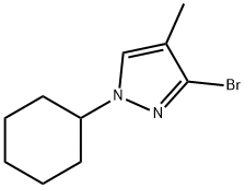 3-Bromo-4-methyl-1-cyclohexyl-1H-pyrazole Struktur