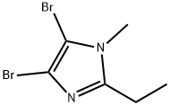 4,5-Dibromo-1-methyl-2-ethyl-1H-imidazole Struktur