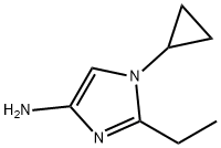 1-Cyclopropyl-2-ethylimidazol-4-amine Struktur