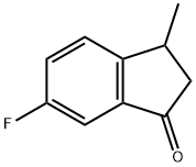 6-fluoro-3-methyl-2,3-dihydro-1H-inden-1-one Struktur