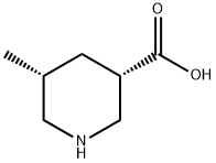 (3S,5R)-5-methylpiperidine-3-carboxylic acid Struktur