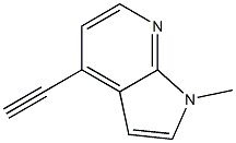 4-ethynyl-1-methyl-1H-pyrrolo[2,3-b]pyridine Struktur