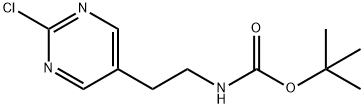 carbamic acid, n-[2-(5-pyrimidinyl, 2-chloro)ethyl]-, 1,1-dimethylethyl ester Struktur