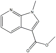 methyl 1-methyl-1H-pyrrolo[2,3-b]pyridine-3-carboxylate Struktur