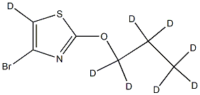 4-Bromo-2-(n-propoxy)thiazole-d8 Struktur