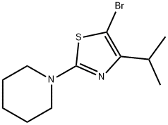 5-Bromo-4-(iso-propyl)-2-(piperidino)thiazole Struktur