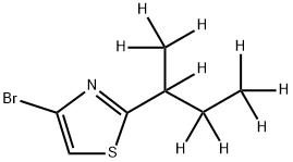 4-Bromo-2-(sec-butyl-d9)-thiazole Struktur