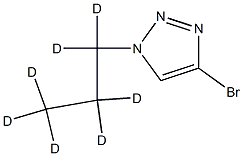 4-Bromo-1-(n-propyl-d7)-1,2,3-triazole Struktur