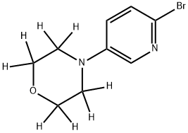 2-Bromo-5-(morpholino-d8)-pyridine Struktur