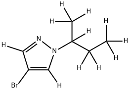 4-Bromo-1-(sec-butyl)pyrazole-d11 Struktur