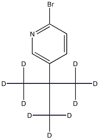 2-Bromo-5-(tert-butyl-d9)-pyridine Struktur