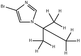 4-Bromo-1-(tert-butyl-d9)-imidazole Struktur