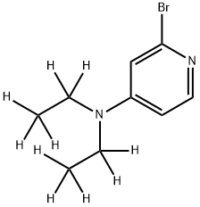 2-Bromo-4-(diethylamino-d10)-pyridine Struktur