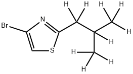 4-Bromo-2-(iso-butyl-d9)-thiazole Struktur