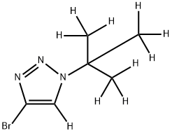 4-Bromo-1-(tert-butyl)-(1,2,3-triazole)-d10 Struktur