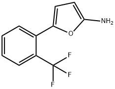 2-Amino-5-(2-trifluoromethylphenyl)furan Struktur