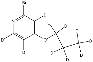 2-Bromo-4-(n-propoxy)pyridine-d10 Struktur