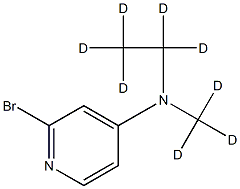 2-Bromo-4-(methylethylamino-d8)-pyridine Struktur